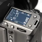 Fujifilm GFX100 II rental in Barcelona, top detail of professional medium format camera