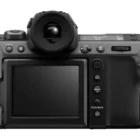 Fujifilm GFX100 II available at openbcn studios Barcelona, professional medium format camera on dark background