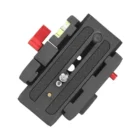 Sistema de abrazadera rápida con placa deslizante compatible con trípodes Manfrotto para rodajes y fotografía