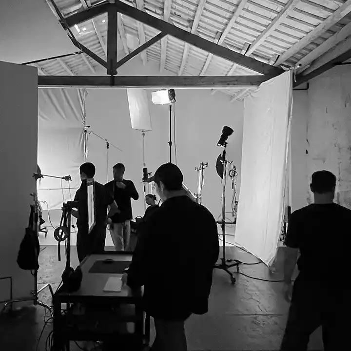 Photography session at the studio rental in Barcelona