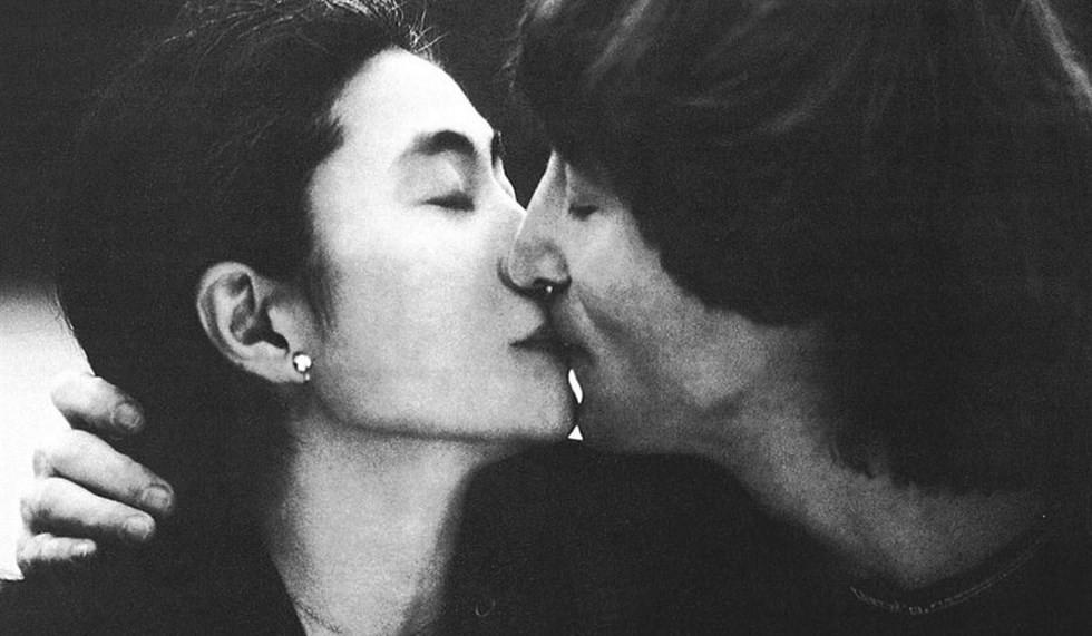 Retrato de John Lenon y Yoko Ono por Kishin Shinoyama